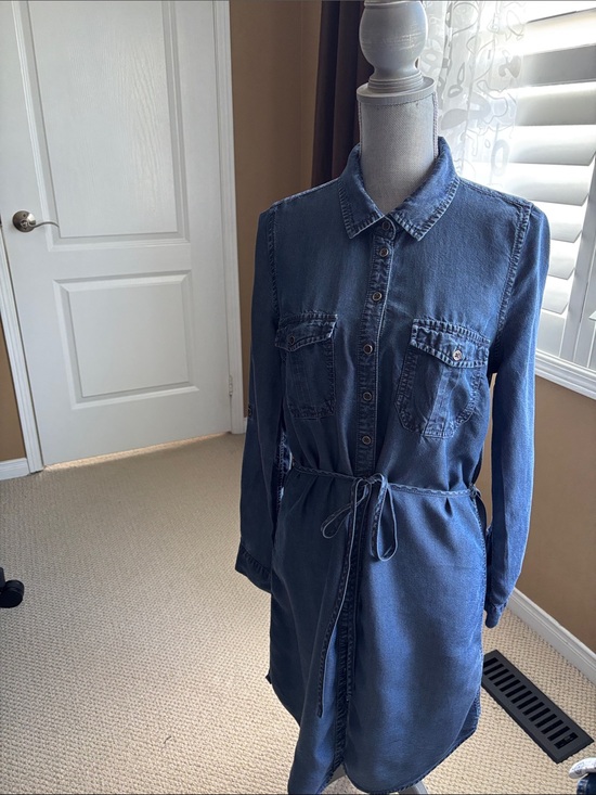 Parasuco Dresses & Skirts - Parasuco Long Sleeve Denim Shirt Dress in Blue